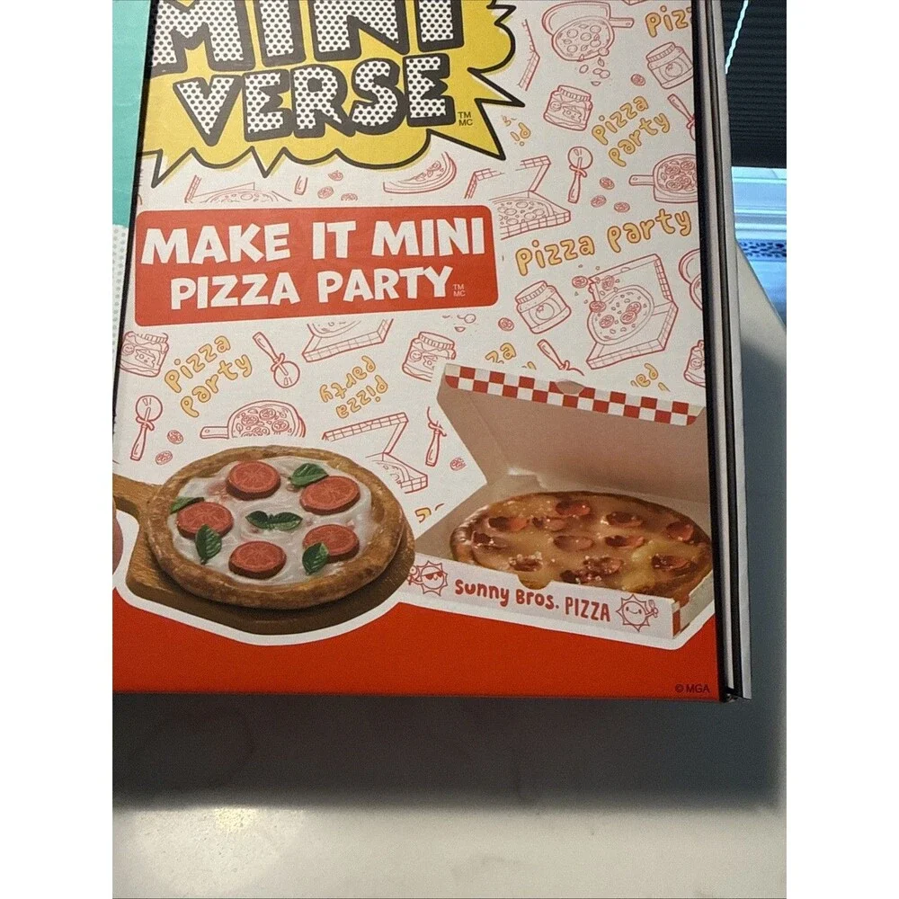 MGA Miniverse Make It Mini Pizza Party Sunny Bros Pizza Set • 30+ Pieces